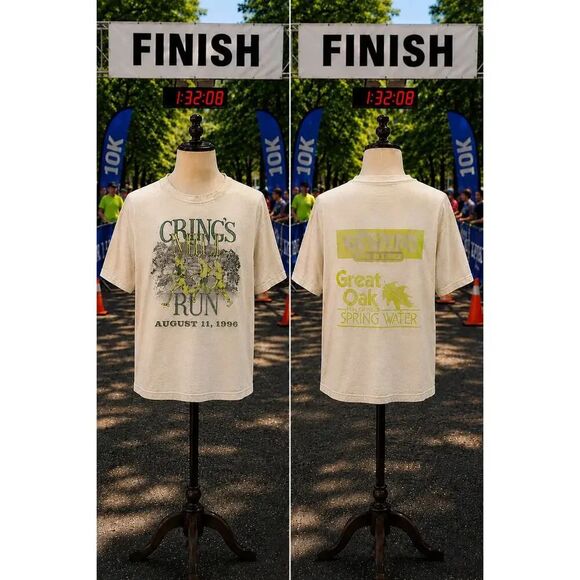 Lee Other - Vintage 1996 Lee USA Made Gring’s Mill Run Tee Fade Distressed Graphic